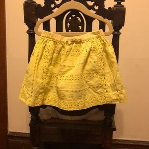 JCrew / crewcuts embroidered skirt with pockets